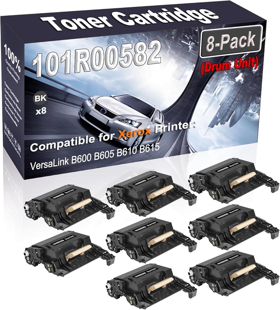 Kolasels 8-Pack Compatible VersaLink B600 B605 B610 B615 Printer Drum Unit Replacement for 101R00582 Drum Unit (Black, High Capacity)