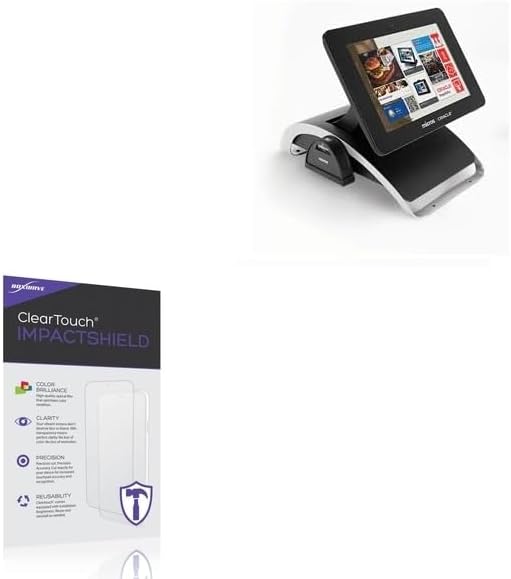 BoxWave Screen Protector Compatible With ORACLE Micros - ClearTouch ImpactShield (2-Pack), Impenetrable Screen Protector Flexible Film
