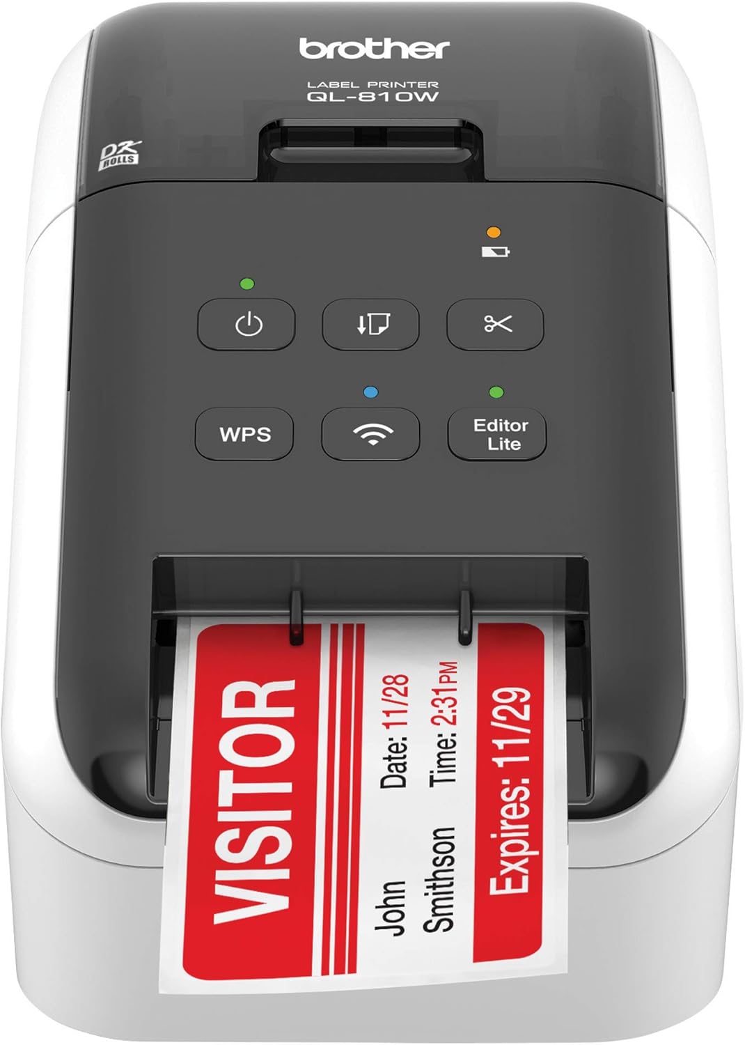 Brother RQL-810W- (QL-810W) Ultra-Fast Label Printer with Wireless Networking White (Renewed Premium)