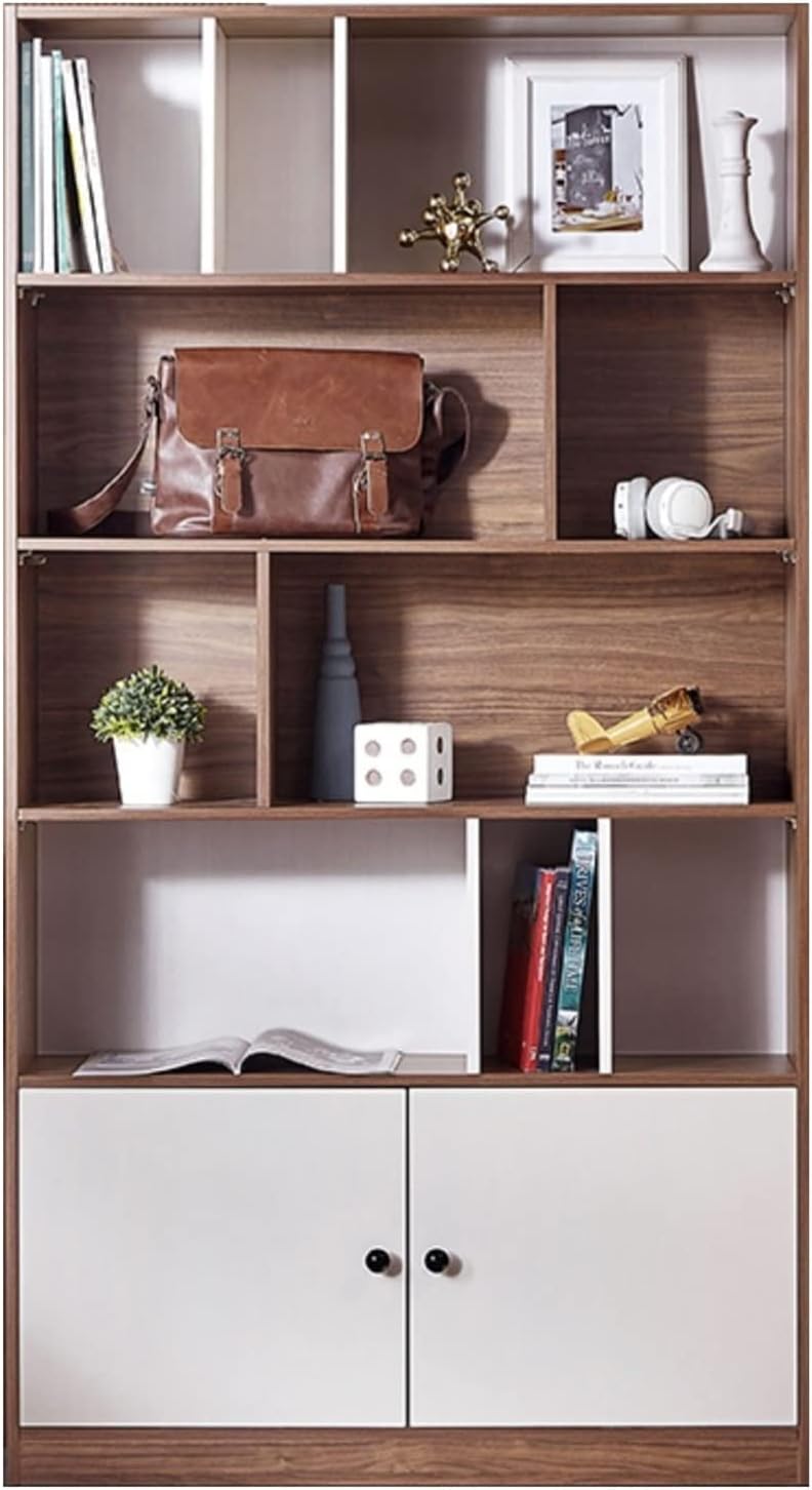 KIRANDY Bookcase Multi-Layer Simple Bookshelf, Home Living Room Floor Storage Cabinet Furniture