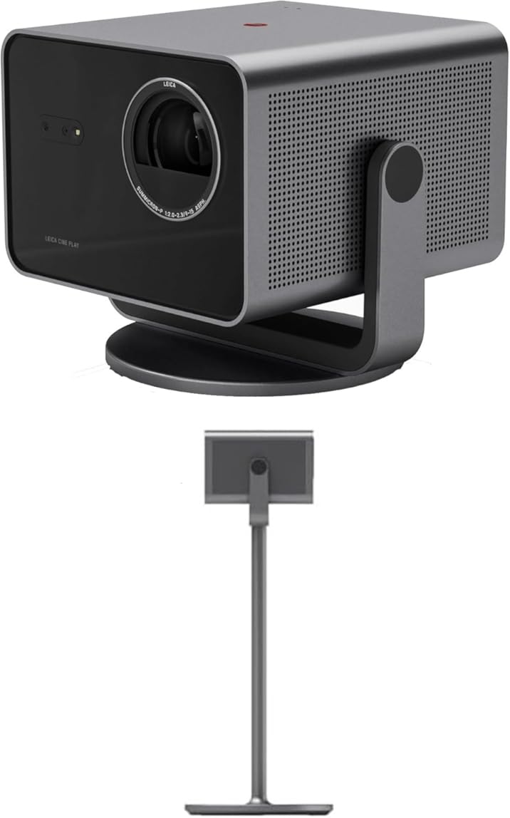 Leica CINE-PLAY-1 Portable 4K UHD Smart Projector with a Leica CINE-PLAY-STAND Projector Stand (2025)