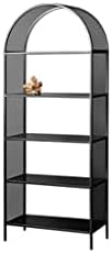 Bookshelf Indoor Metal Freestanding Bookshelf Multi-Layer Display Stand Living Room Office Storage Rack Decorative Bookcase Corner Bookshelf (Color : A, Size : M-178cm/70.07inch)