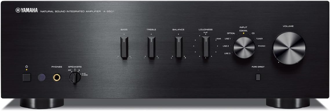 YAMAHA A-S501BL Natural Sound Integrated Stereo Amplifier (Black)