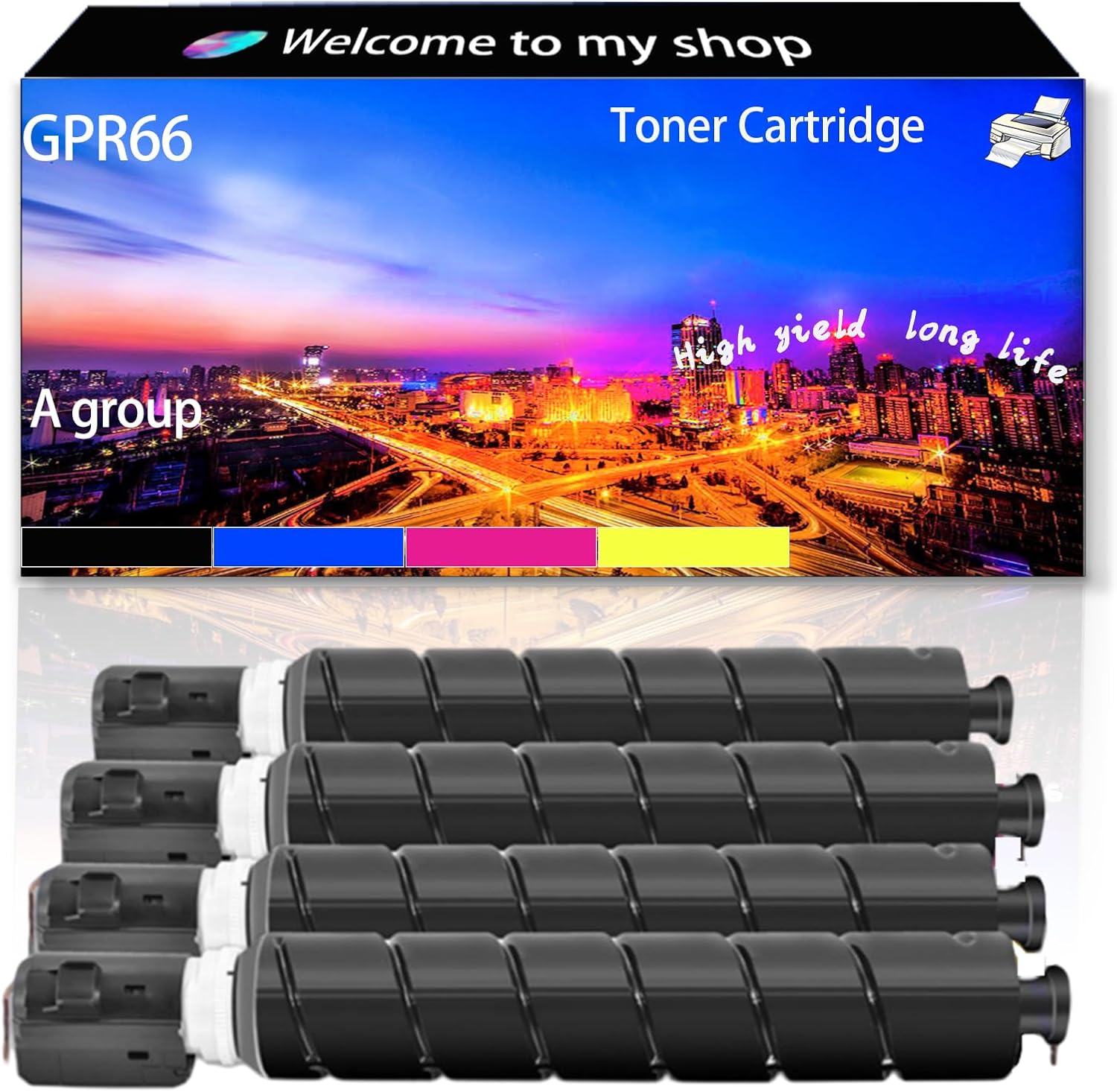 GPR66 GPR-66 Toner Cartridge High Production Compatible for Canon ImageRUNNER Advance DX DX 3926i 3935i 3930i 3926 3935 3930 Series Printers, Replacement (Multicolor)