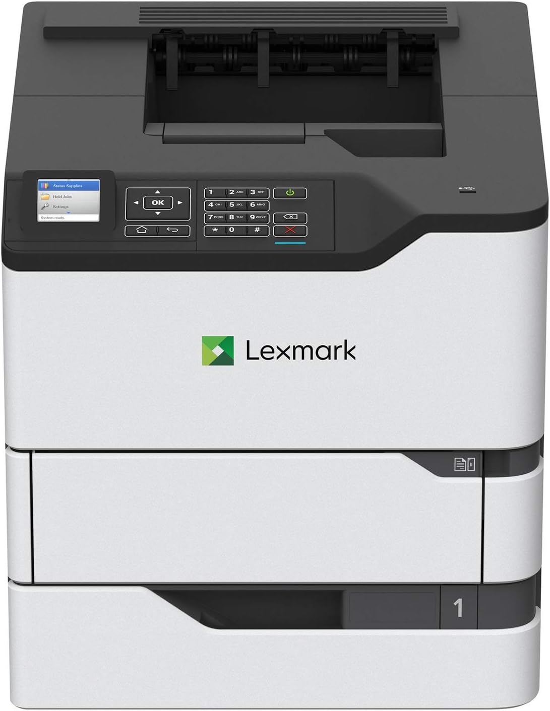 Lexmark MS821N Monochrome Laser 55ppm 1200dpi - Gray (Renewed)