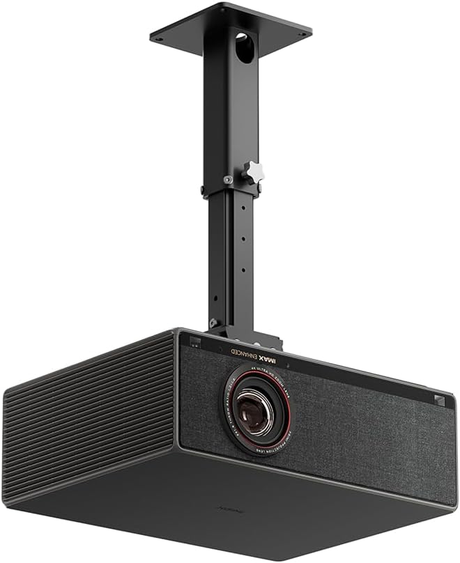 XGIMI TITAN Dual Laser 4K Home Projector and Ceiling Mount, Professional-Grade 5000 Lumens, 0.78'' HEP Imaging Chip, 1.2–1.8:1 Optical Zoom, 5,000,000:1 Dynamic Contrast Ratio