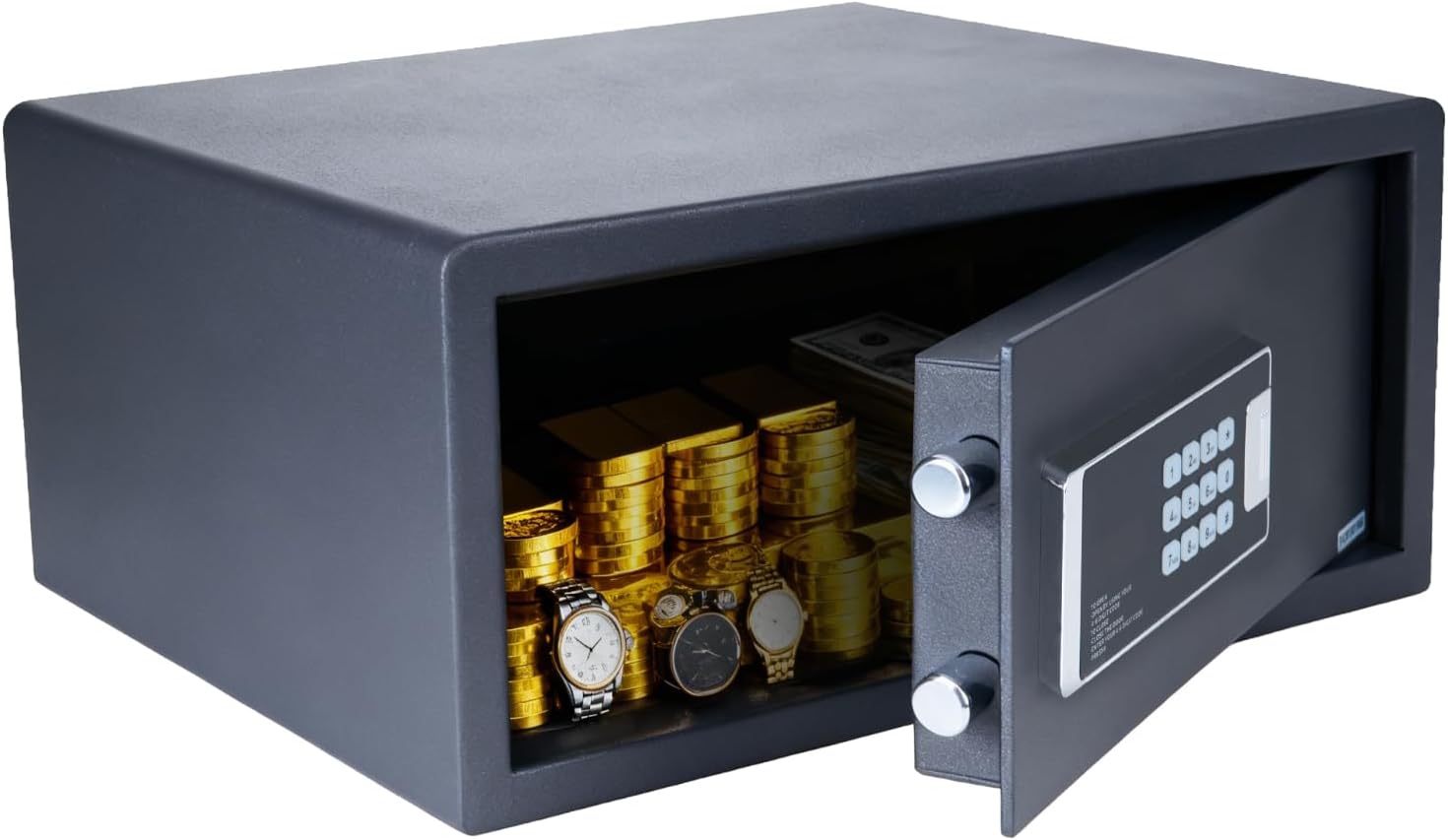 NORTHSKY Safe Box, 1.09 Cuft Safe for Home, Anti-theft Fireproof Safety Box with Digital Keypad Key Lock, Digital Security for Office, Hotel and Personal Use, 20