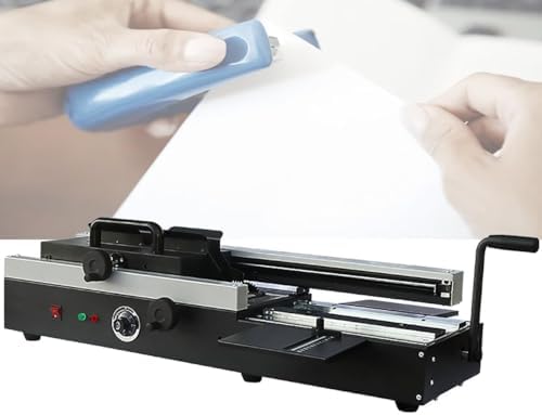 DLYZAYE Hot Glue Binding Machine with Milled Spine Roughener for Paper Books, Photo Albums and Notebooks