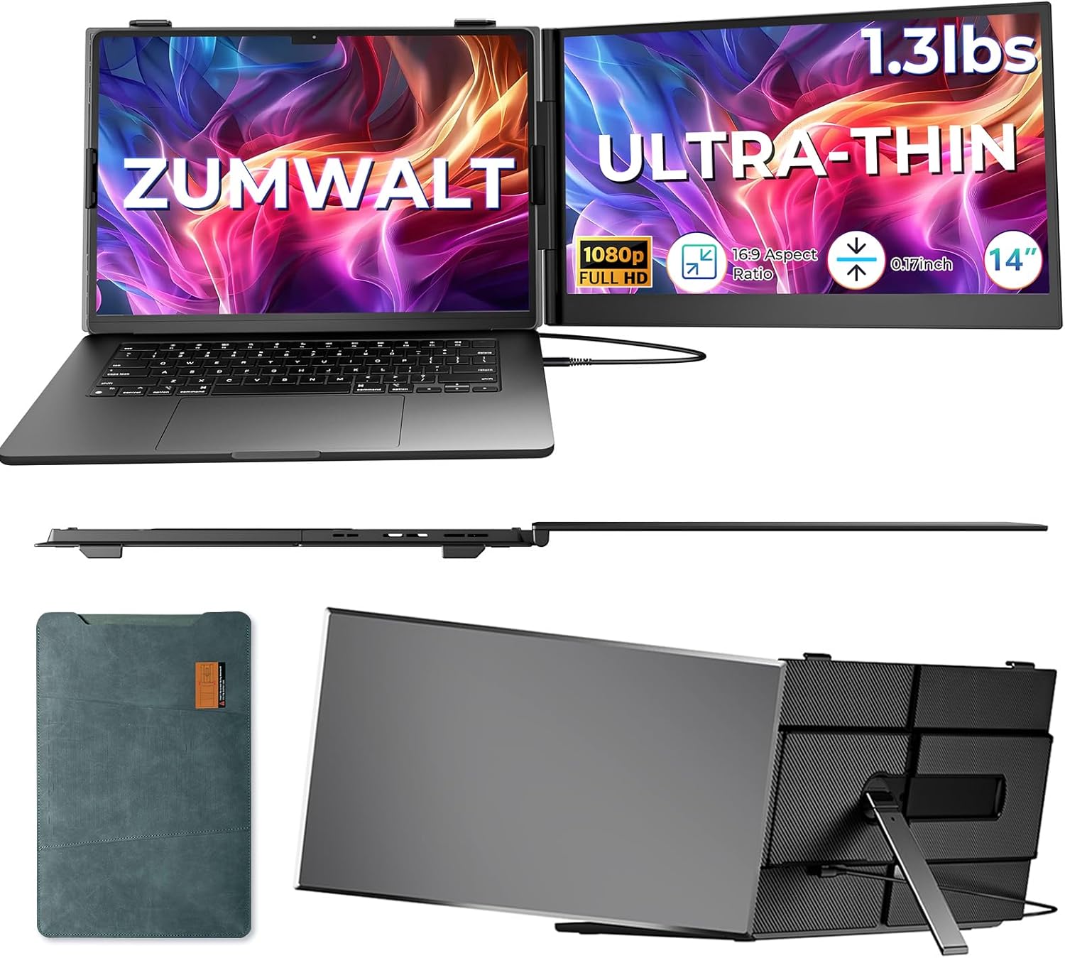 ZUMWALT Laptop Screen Extender, 14