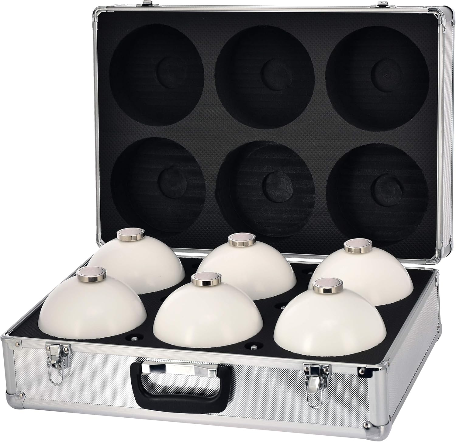 AdirPro 6 Scanning Spheres 145mm Diameter with Magnetic Base - Great for Surveying - Carry Case Included