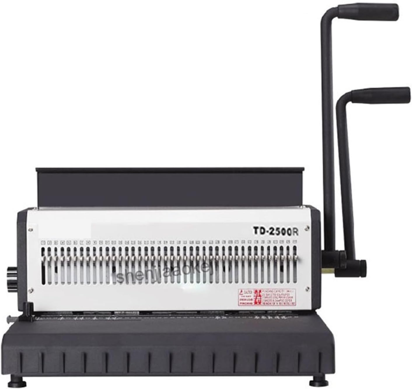 Binding Machines, A4 Paper Manual Wire Binding Machine TD-2500R (Round) Iron Ring Binding Machine Desk Calendar Punch Machine 300 Sheets Binding