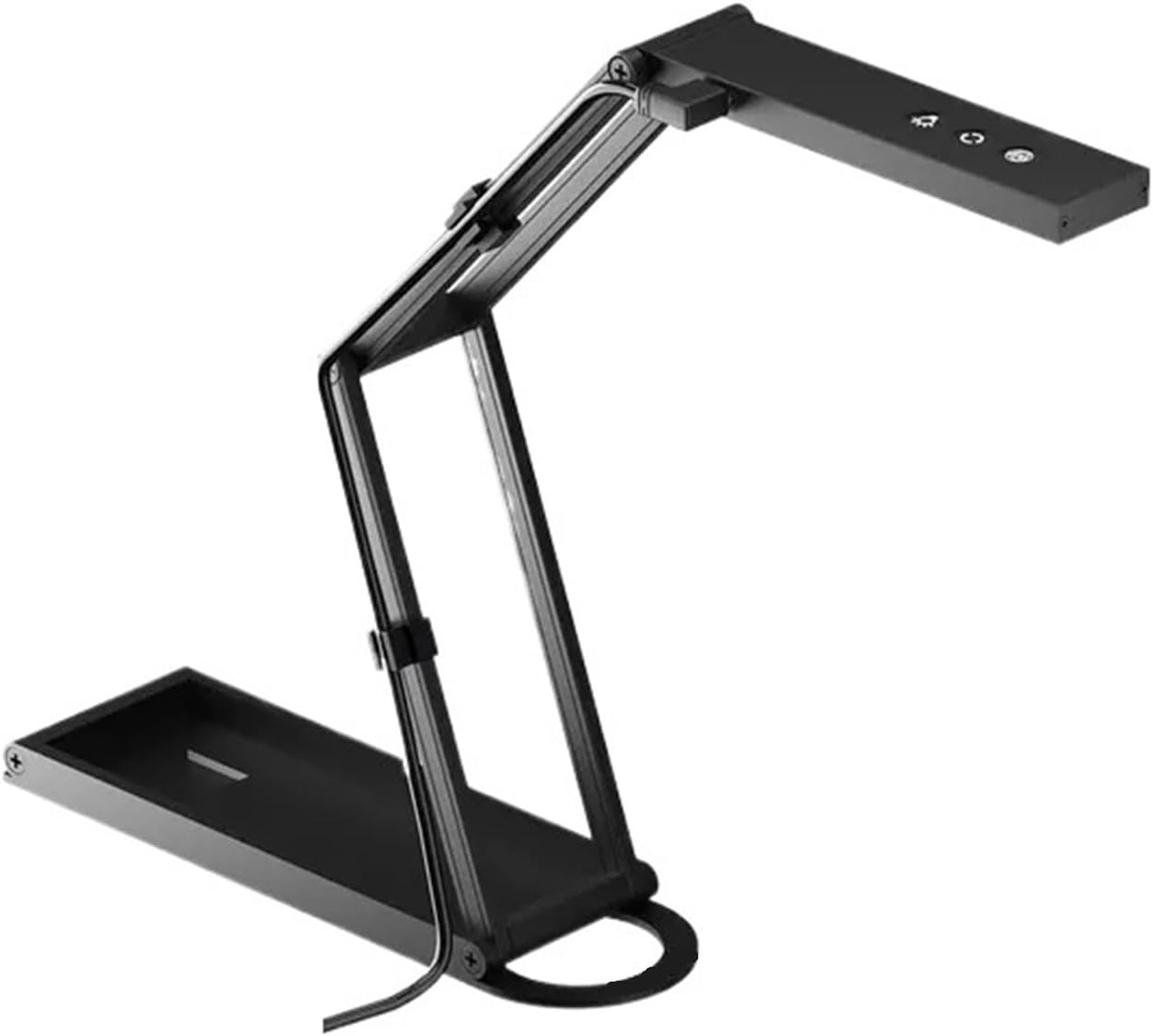 Book Scanner, Document Scanner & Webcam with Microphone USB Visualiser Auto Fold for Remote Teaching & Live Demo,Portable