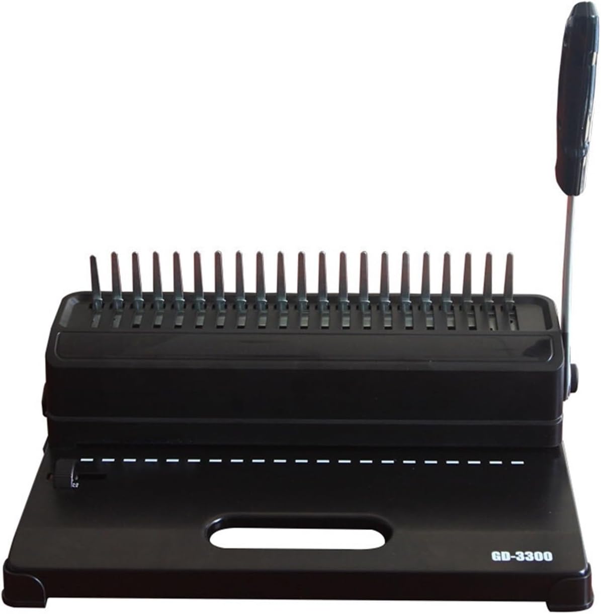 Binding Machines, GD-3300 Clip Binding Machine Punching Machine 21-Hole Comb Type Contract Text Apron Manual Binding Machine