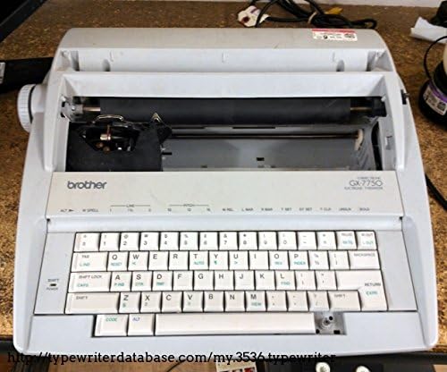 Rebuilt Discontinued Brother GX7750 Typewriters by Around The Office with New Machine Guarantee, Extra Ribbons & Correction Tapes, and Dust Cover