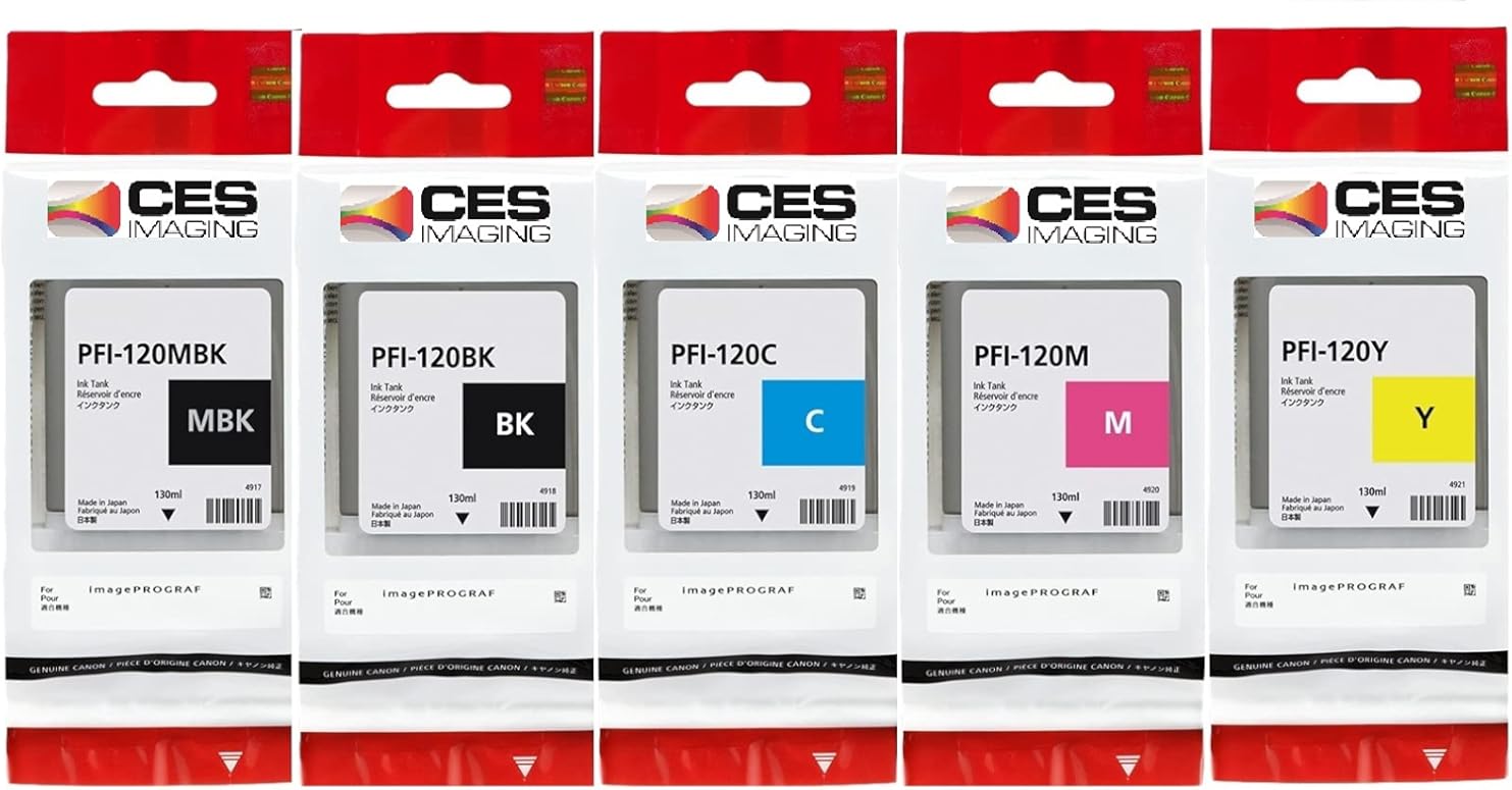 Canon TM-300 TM-305 TM-200 TM-205 PFI-120 130ml Ink Set