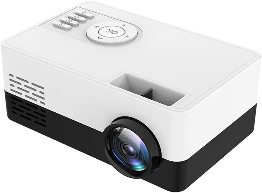 GAAHRQQQ Projector, 320240 Pixels Supports 1080P USB M Beamer Home Media Player Kids Gift (Color : Blue) (Black)