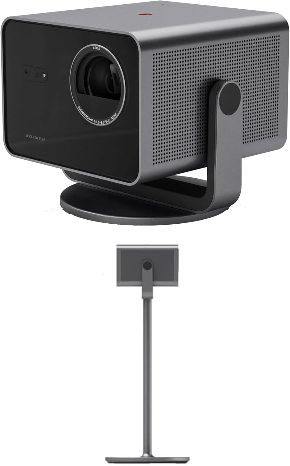Leica CINE-PLAY-1 Portable 4K UHD Smart Projector with a Leica CINE-PLAY-STAND Projector Stand (2025)