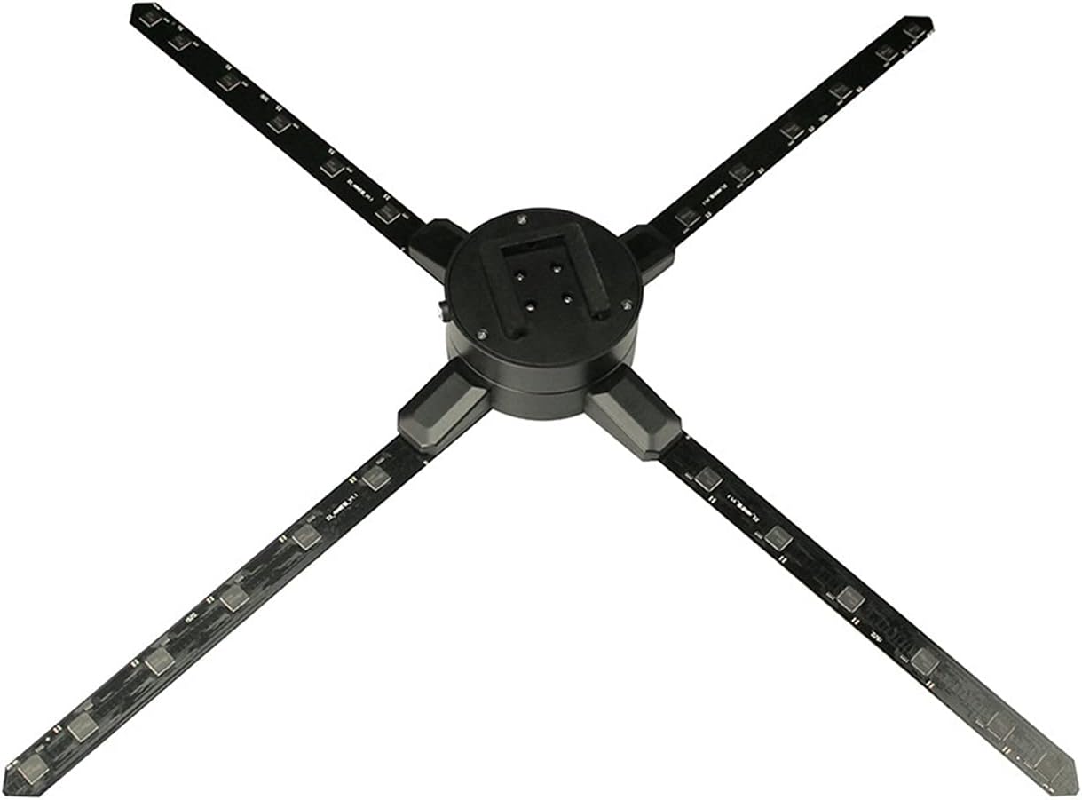 KG7HQRP 3D Hologram Fan Z3H 3D Holographic Fan Advertising Machine Ultra-Clear Display LED Rotating Screen with WiFi Splicing APP One-Key Transmission