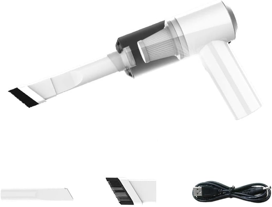 Handheld Vacuum Cordless, Handheld Vacuum Cleaner Cordless, 6000Pa Powerful Suction Hand Vacuum Cleaner with LED Light, Car Vacuum Cleaner for Car, Home and Office,with Storage Bag