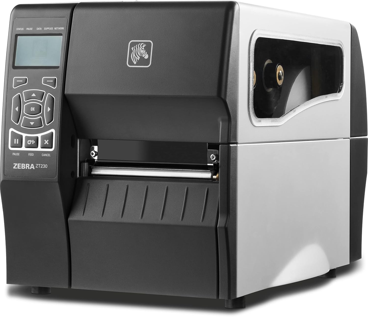 ZEBRA ZT230D Direct Thermal Only Industrial Label Printer - USB and Serial Connectivity - 4-Inch Max Print Width, 203 DPI, ZPL, Monochrome Barcode - ZT23042-D01000FZ, ANSIPPF (Renewed)