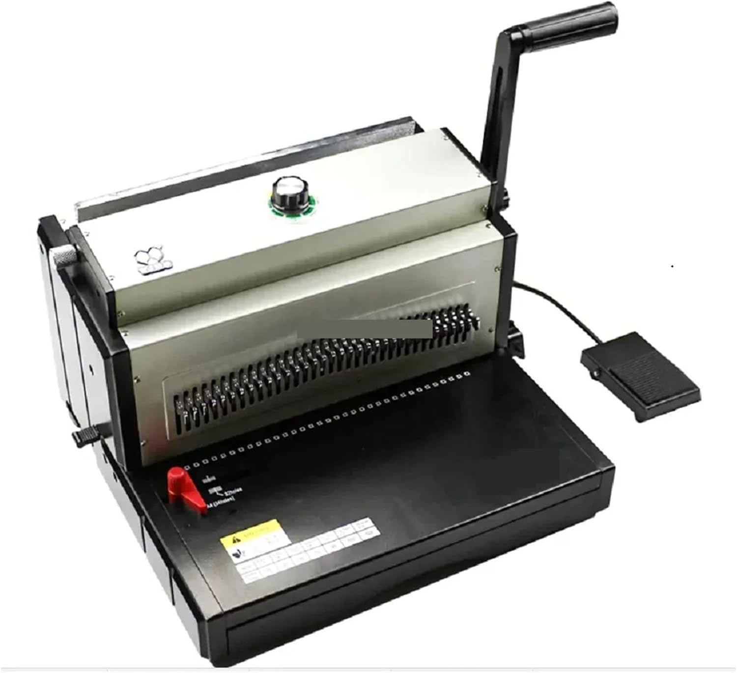 Binding Machine, Heavy Duty A4 Office Electric Note Book Wire 3:1 Punching Binding Machine