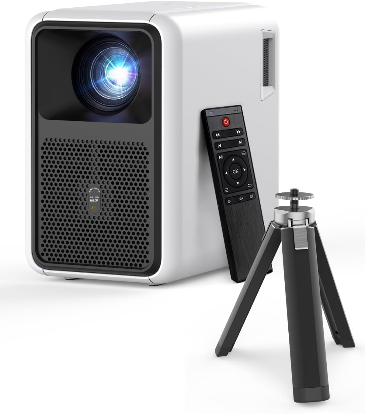 1800 ANSI Office Projector,Smart Video Projector with 1080P Native,Movie Projector with 4K Support, Auto Focus,WiFi6 & Bluetooth Home Theater Movie Projector