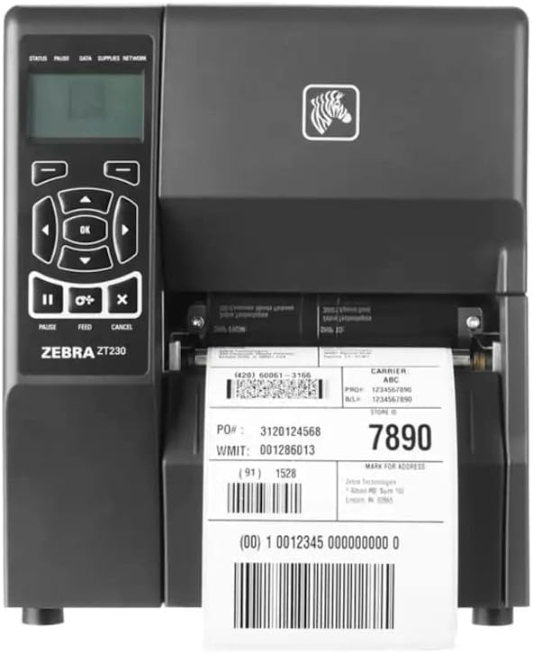 Zebra ZT23042-D01000FZ ZT230 DT 203DPI 4IN SER USB ZPL-II Tear BAR/US Power Cord (Renewed)