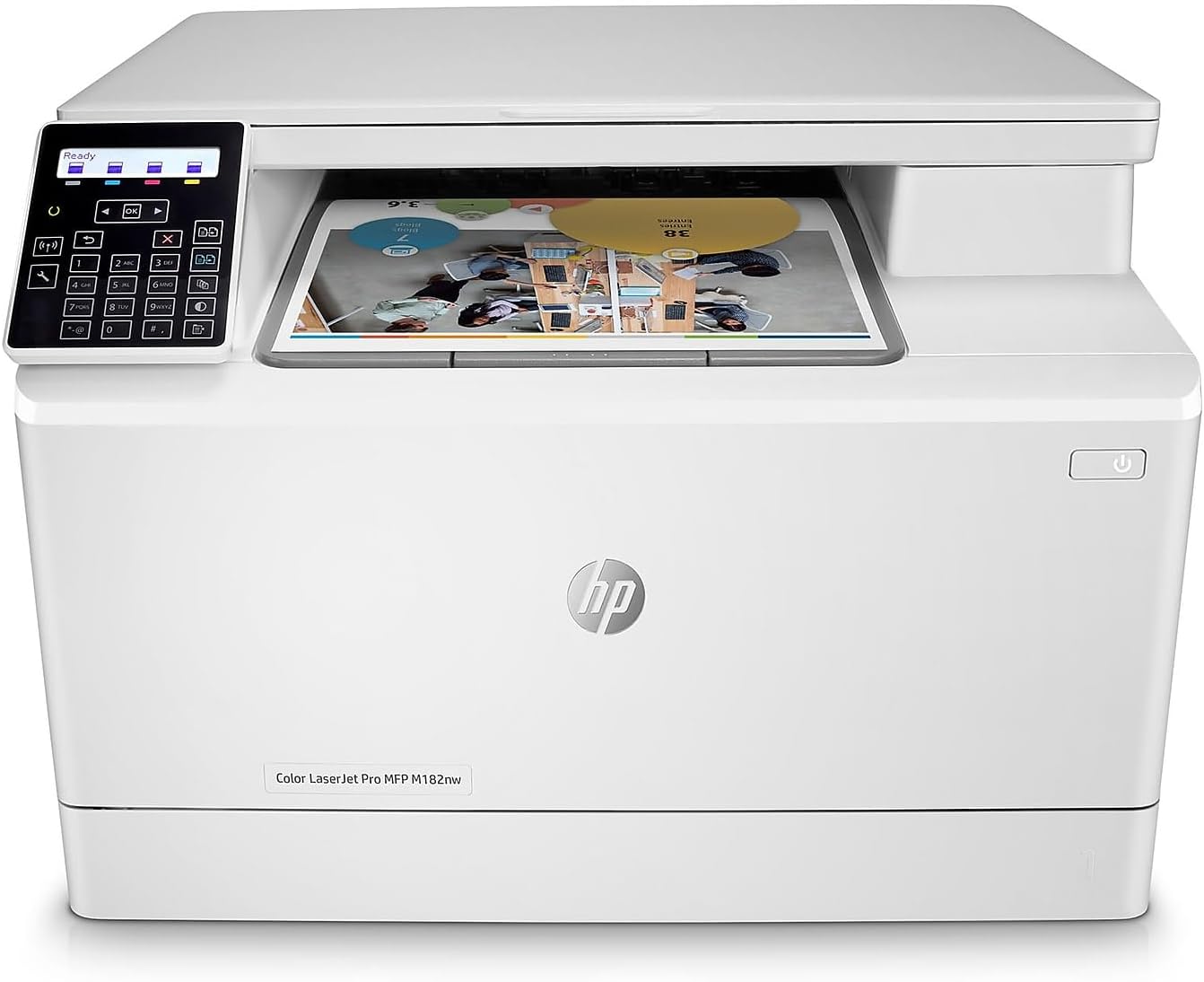 HP Color LaserJet Pro M182nw Wireless All-in-One Laser Printer, Remote Mobile Print, Scan & Copy, Works with Alexa (7KW55A)