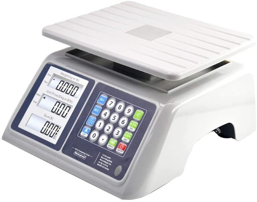 30kg Capacity Digital Electronic Scales Price Postal Industrial Commercial Shop Platform Scale Kitchen Weighing Scales (10gx30kg)