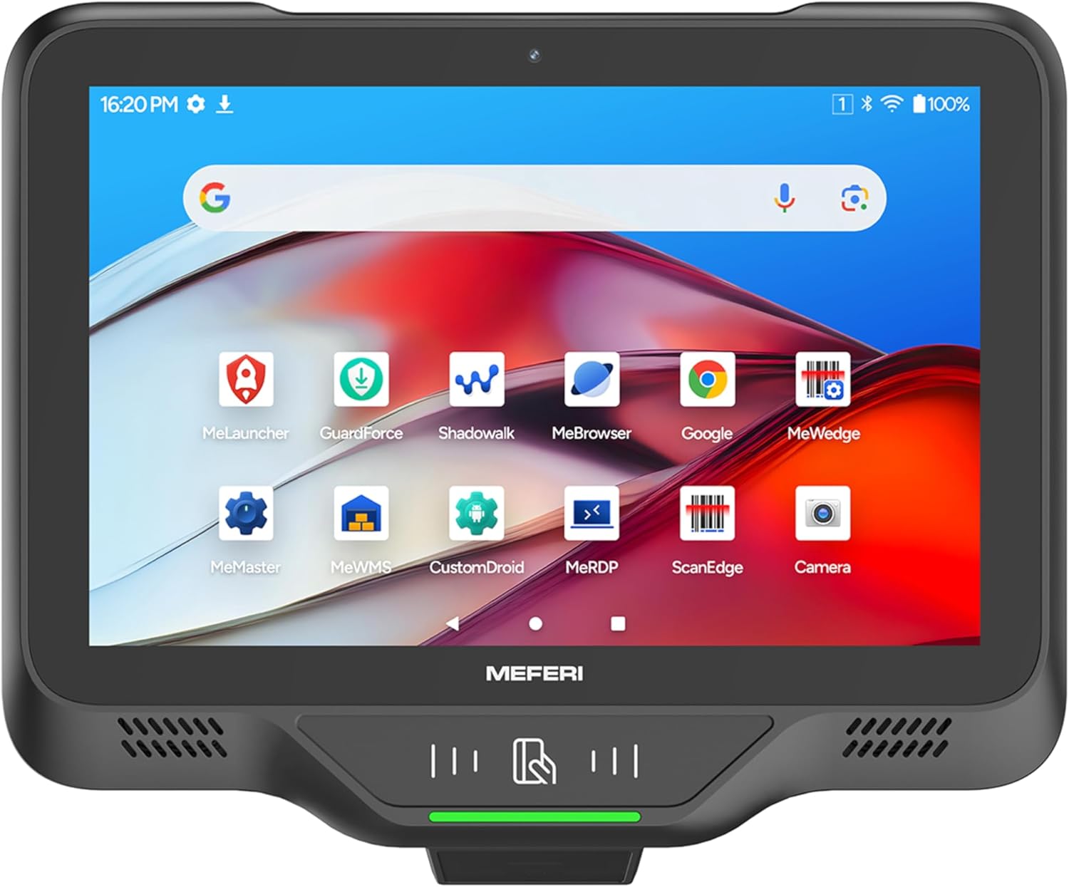 MEFERI MC45 All-in-One Price Checker Android 14, Wall Mounted PC, Mounted Computer Equipped SE4770 Zebra Barcode Scanner, 10.1'' Display, 1280x800 Pixels, Power-Over-Ethernet