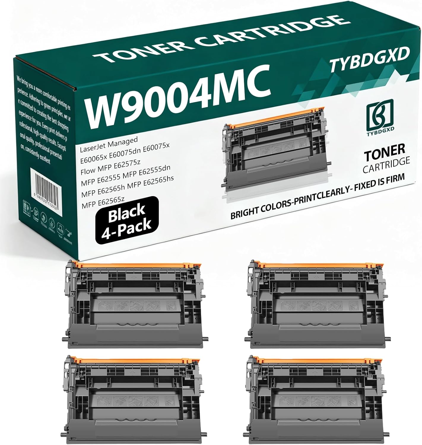 W9004MC High Yield black 25,000 Pages Toner Cartridge Compatible for HP Compatible Replacement for HP E60065x E60075dn E60075x Flow MFP E62575z E62555 E62555dn E62565h E62565hs E62565z Printers