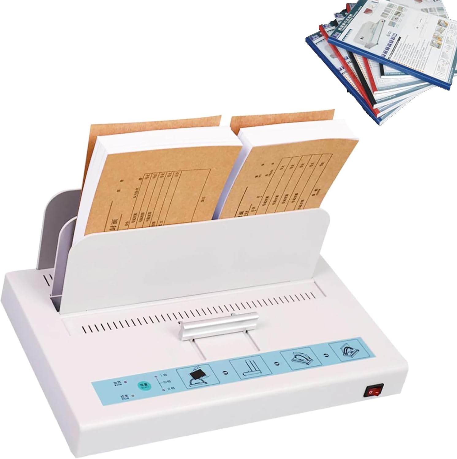 DLYZAYE Thermal Binding Machine for Document Contracts - Fast & Evenly Heated, Supports 1-50mm Thickness, Perfect for Tenders and Insurance Contracts