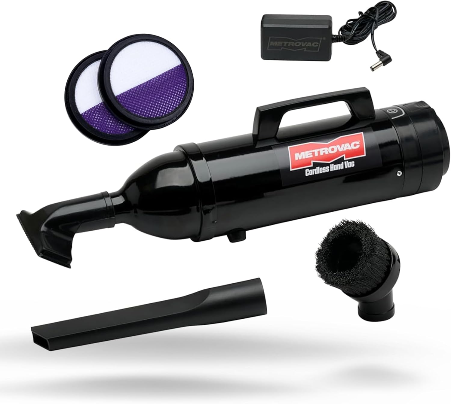 METROVAC HEPA Filters 2 Pack Bundle with Premium Cordless Hand Vac Vacuum