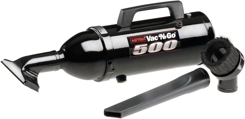 METROVAC VM4B500 VAC N GO Hi Performance Hand Vac, Powerful Home & Automotive Vaccuum & Air Duster, 12V Motor, 504 Watts & 12 Ft. 2 Conductor