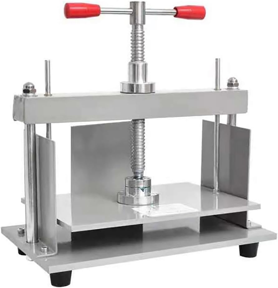 JIQHOHX Bookbinding Press Machine, A4 Flat Paper Press Machine, Manual Book Heavy Duty Bookbinder 1500kg Pressure, with Balance Bar, for Nipping Vouchers Books Invoices