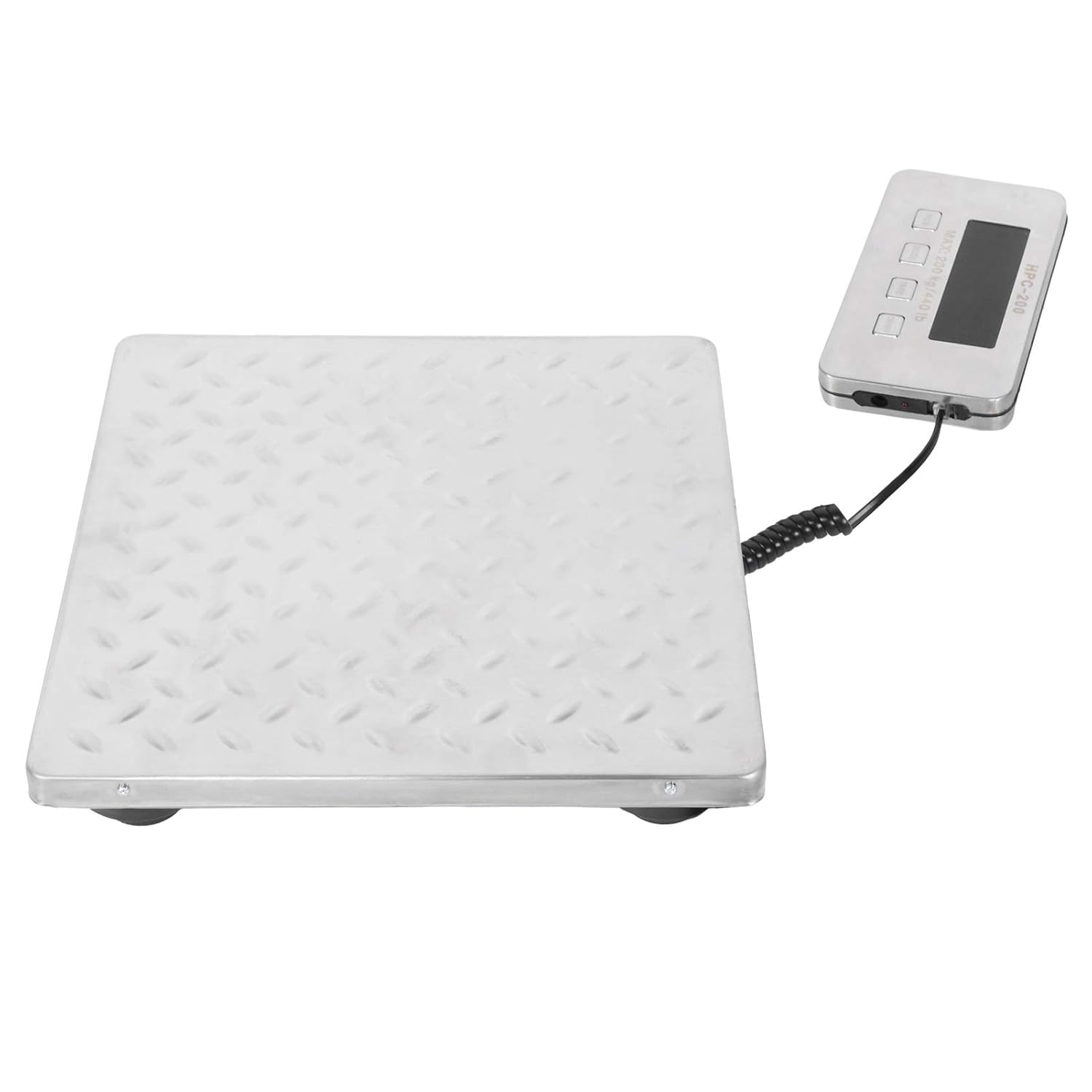Digital Postal Shipping Scale Postal Scale, Shipping Scale with Stainless Steel Large Platform LCD Display, Capacity Rechargable Parcel Scale for Post Office Warehouse/3964