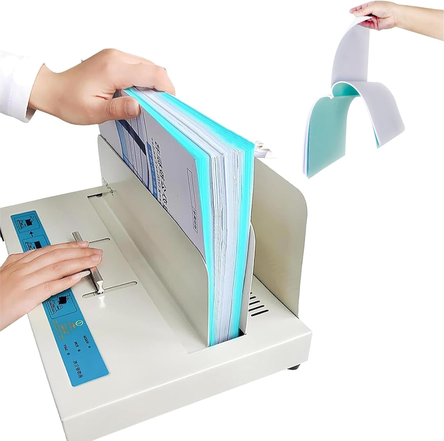 IMOSEI A3(Short Edge)/A4/A5 Document Thermal Binder, Electric Hot Melt Binding Machine, PTC Ceramic Heating, 5cm Binding Thickness, for Office & Home Use