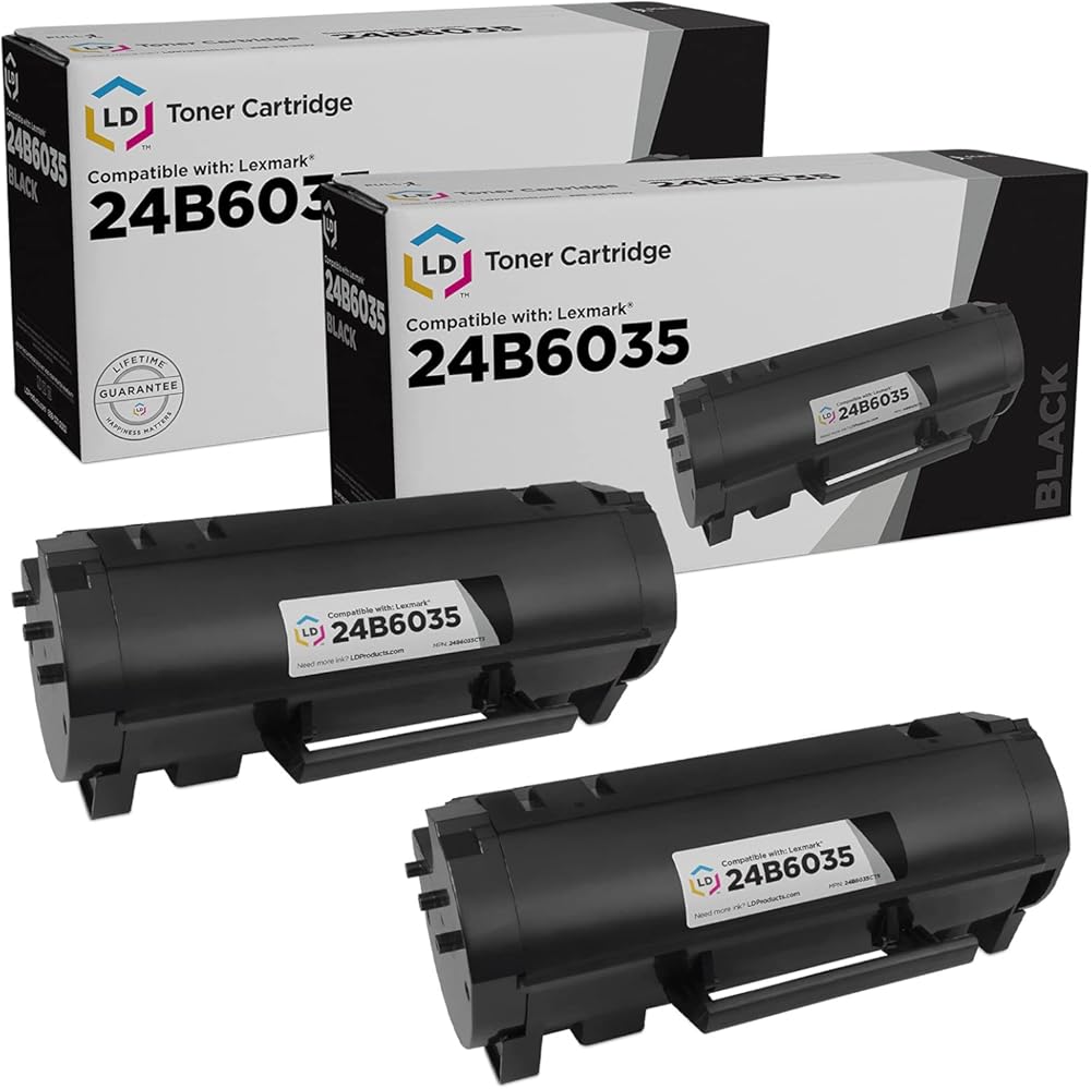 LD Products Toner Cartridge Replacement Compatible with Lexmark M1145 24B6035 (Black, 2-Multipack) Compatible with MS Series M1145 X Series XM1145