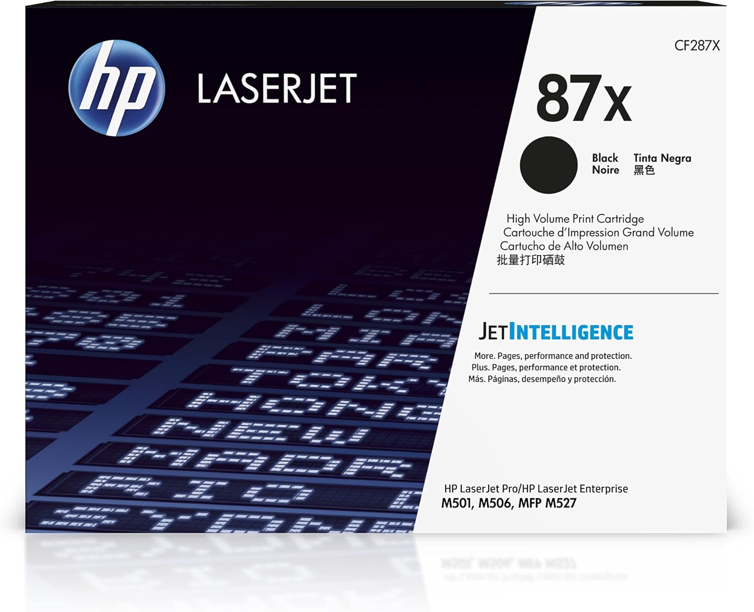 HP 87X Black High-Yield Toner Cartridge | Works Laserjet Enterprise M506 Series, MFP M527 Series, Laserjet Pro M501 Series | CF287X