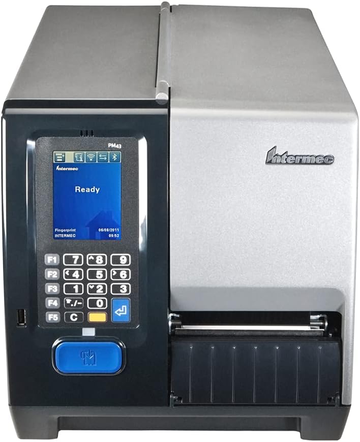 Honeywell PM43A11000000201 PM43 Mid-Range Direct Thermal-Thermal Transfer Industrial Printer 203 dpi FT Row Ethernet HGR US Power Cord Top Runner (Renewed)