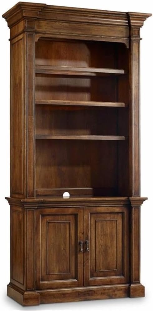 Hooker Furniture Archivist 4 Shelf Bookcase in Pecan
