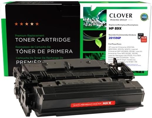 Clover Remanufactured High Yield MICR Toner Cartridge Replacement for HP CF289X, Troy 02-81681-700