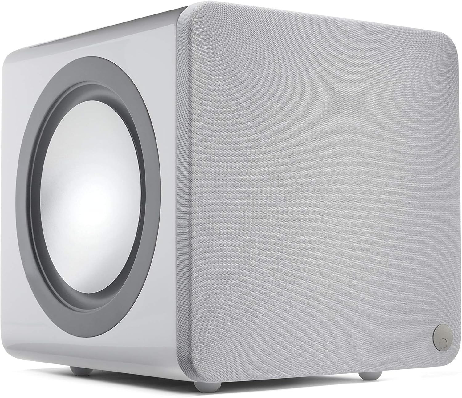Cambridge Audio Minx X201-200 Watt Active Subwoofer Featuring Twin Auxiliary Bass Drivers and Fully Adjustable Sound - White