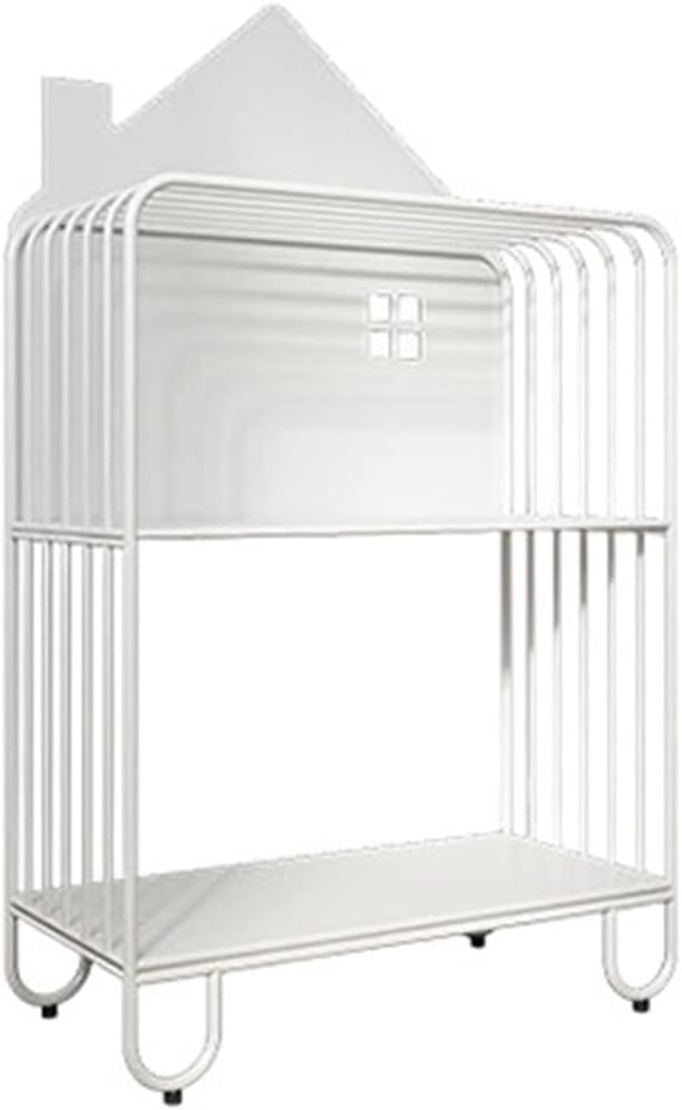 CAMBOS Bookshelf Shelf Bookcase Simple Bookshelf Living Room Bedroom Small Bookcase Small Picture Book Storage Rack Floor Bedroom Iron Shelf Bookcase Storage Shelves