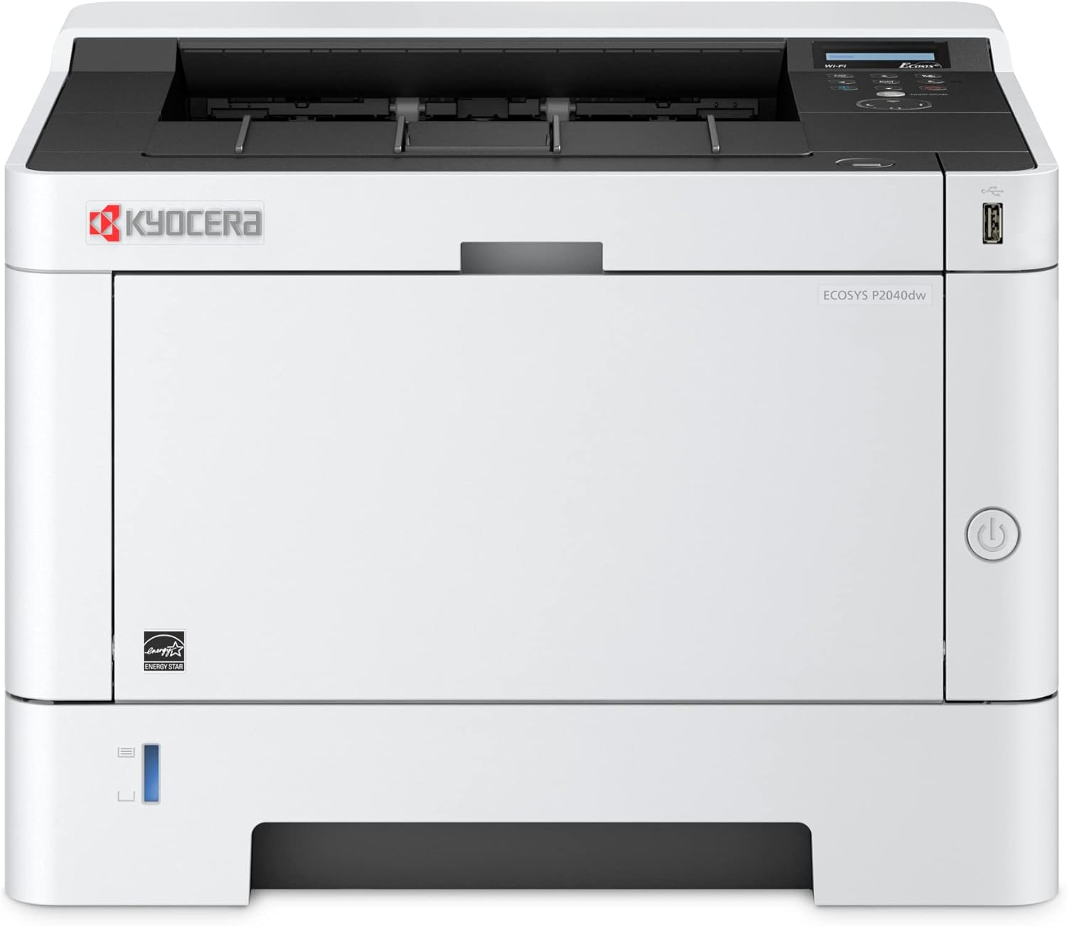 Kyocera 1102RY2US0 Model ECOSYS P2040dw Monochrome Network Laser Printer, 42 PPM B&W, Print Resolution 600 x 600 DPI Up to Fine 1200 DPI, Standard Wireless and Wi-Fi Direct Capability, 256 MB Memory
