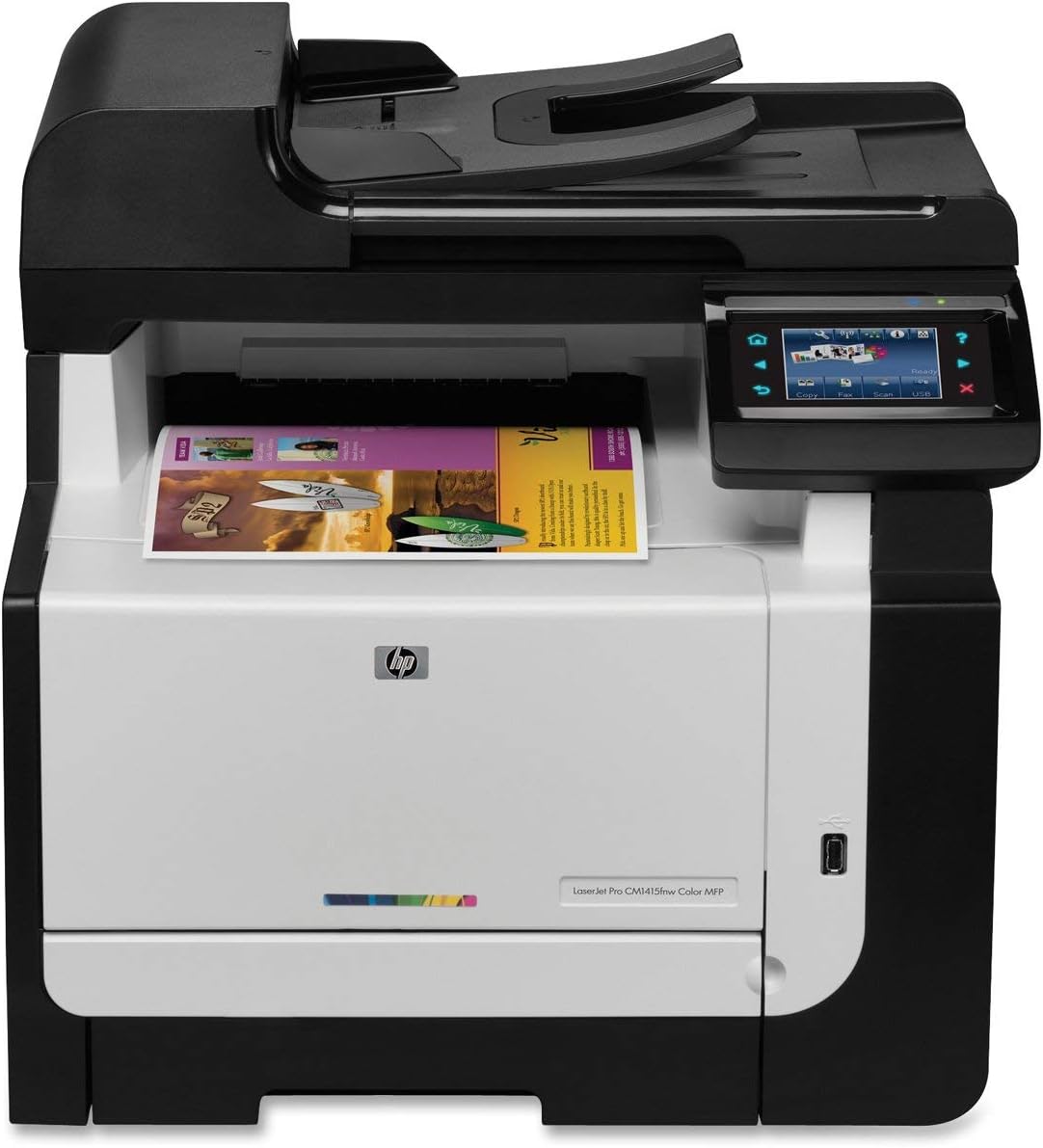 HP Laserjet CM1415FNW (Renewed)