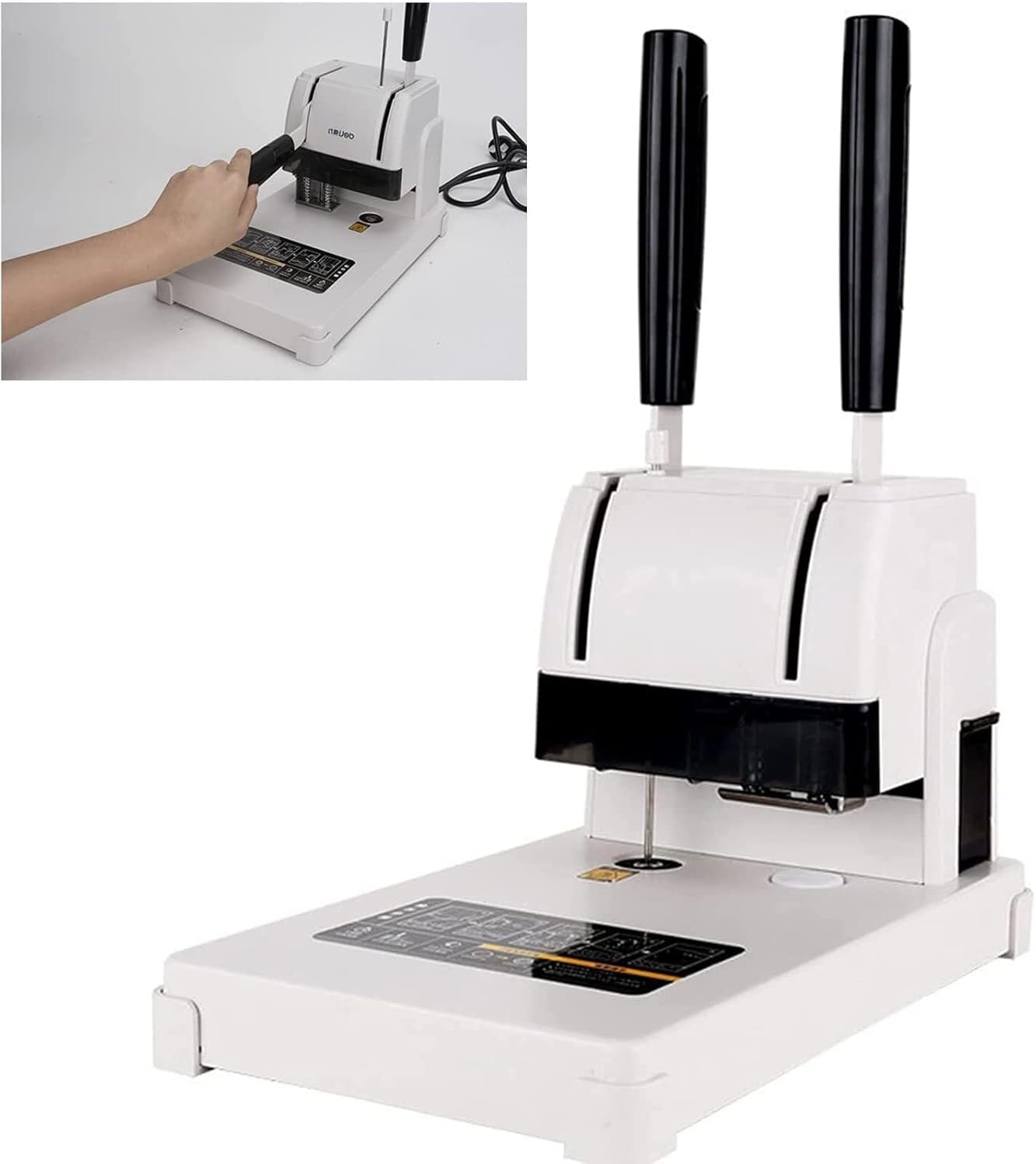 Financial Binding Machine Financial Voucher Wireless Accounting Manual Punching Machine Hot melt riveting Tube Small Glue Binding Machine