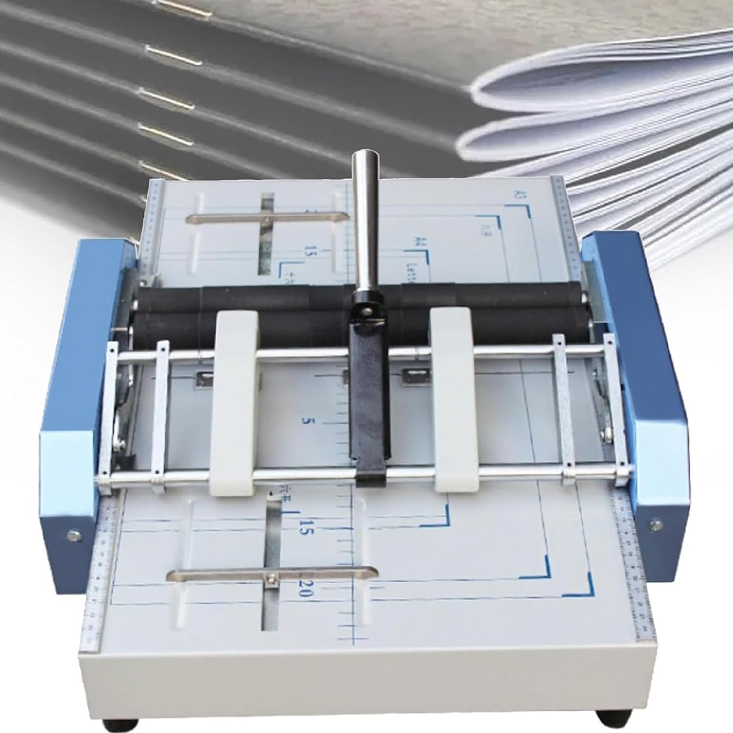 Electric Paper Book Stapler Creaser, Saddle Stitch Flat-Clinch Automatic Binding Machine, A3 Brochure Stapler Folding Machine