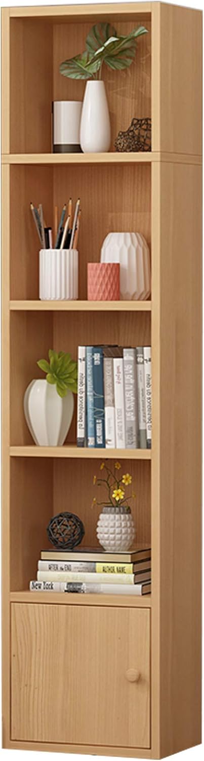 Wooden Book Storage Rack with Doors - Bookshelf Bookcase for Space Saving - Organizer for Children's Books
