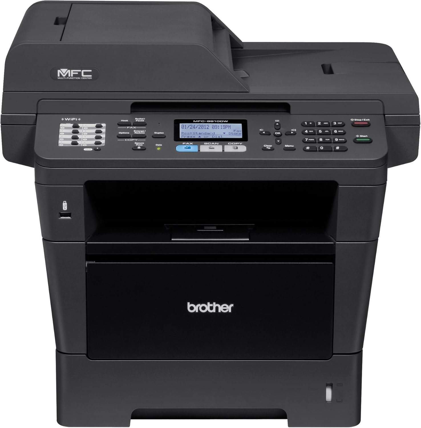 Brother Printer MFC8910DW Wireless Monochrome Printer with Scanner, Copier and Fax, Amazon Dash Replenishment Ready